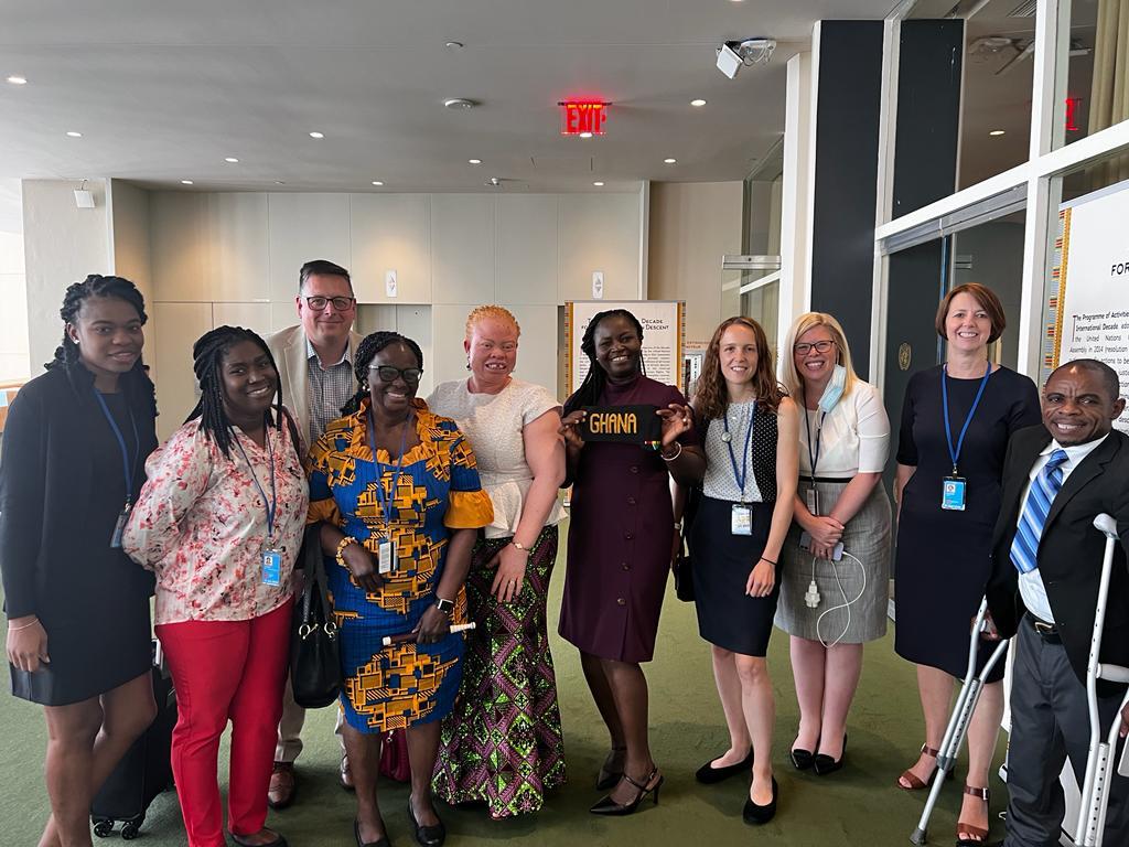 At the UN in 2022 to campaign for the re-election of Ghana's candidate Mrs. Gertrude Oforiwa Fofoame